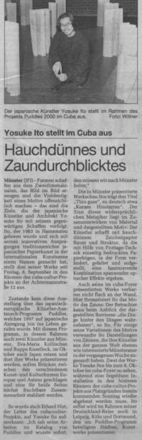 Puddles 2000 Munstersche Zeitung